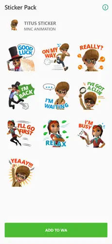 Captura de Pantalla 3 Titus Sticker for Messenger iphone
