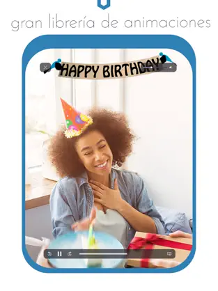Captura 3 Crear videos de cumpleaños gif iphone