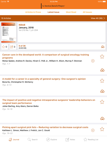 American Journal of Surgery screenshot 2