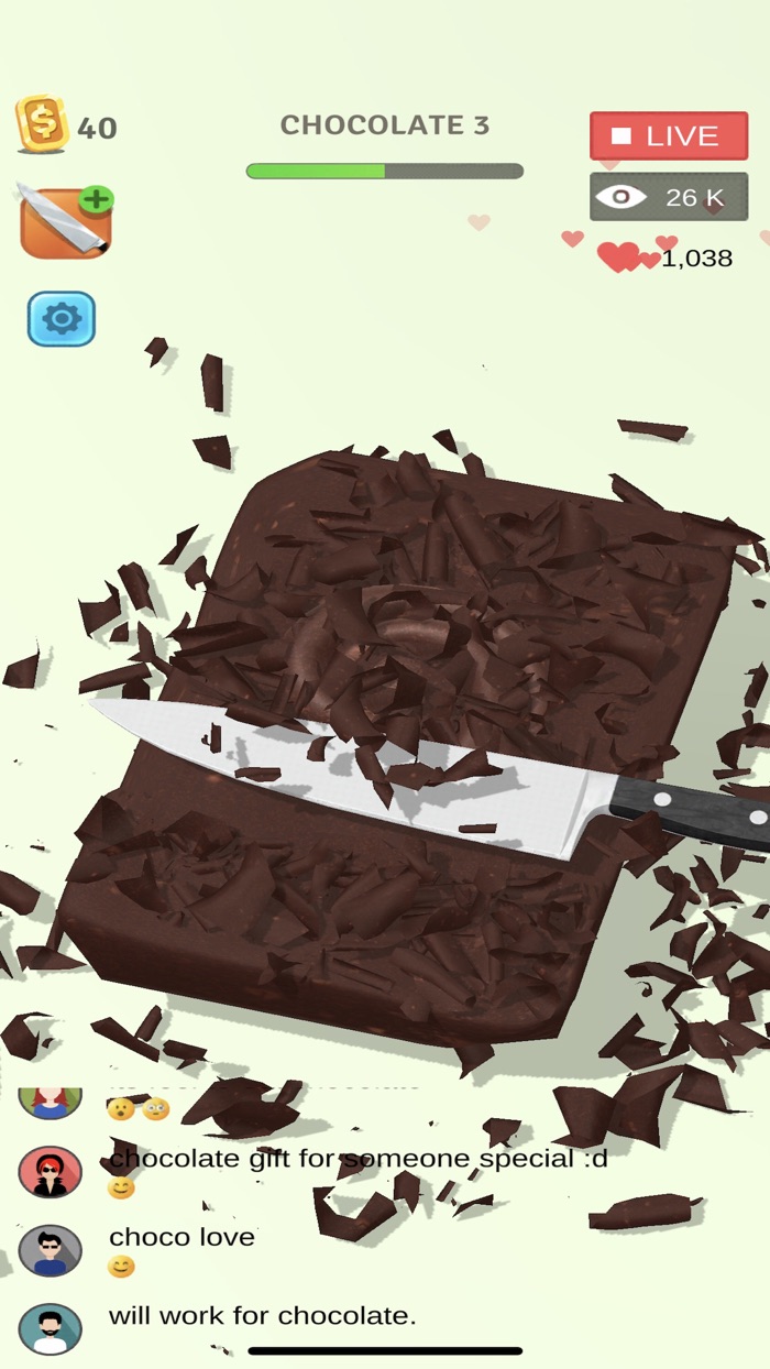 Chocolate Cutting Art