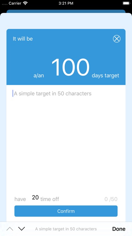 100 Days app