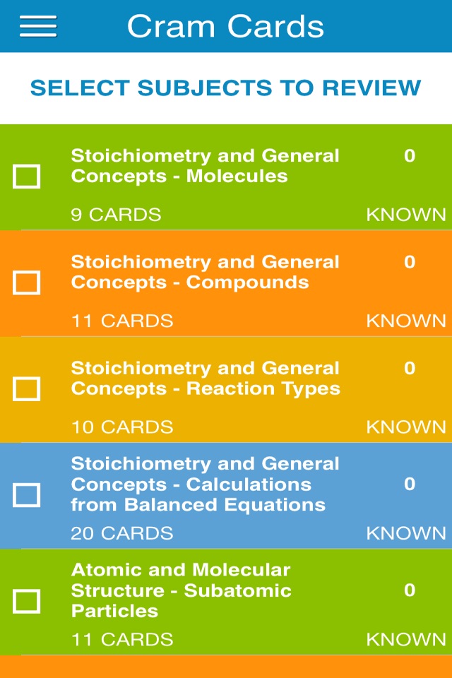 MCAT General Chem Cram Cards screenshot 2