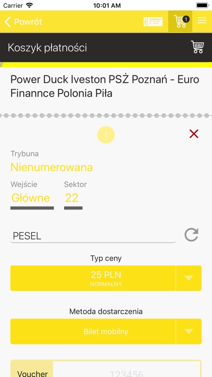 Bilety PSŻ Poznań screenshot-3