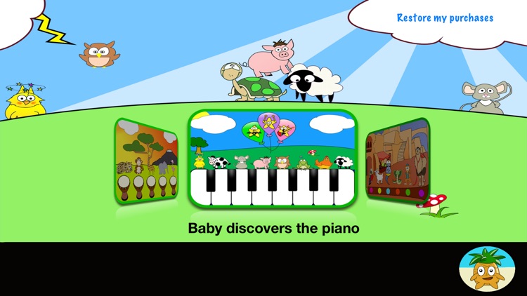 Baby discovers the piano HD