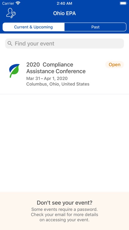 Ohio EPA Conference App