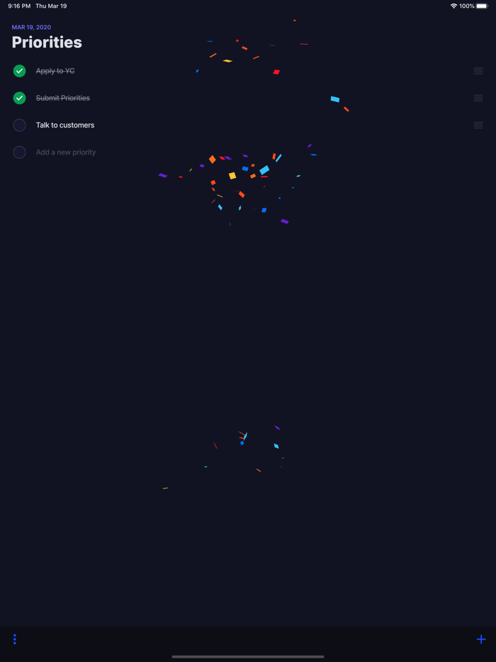 Priorities - for the busiest