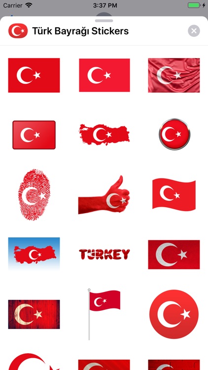 Turkish Flag Stickers