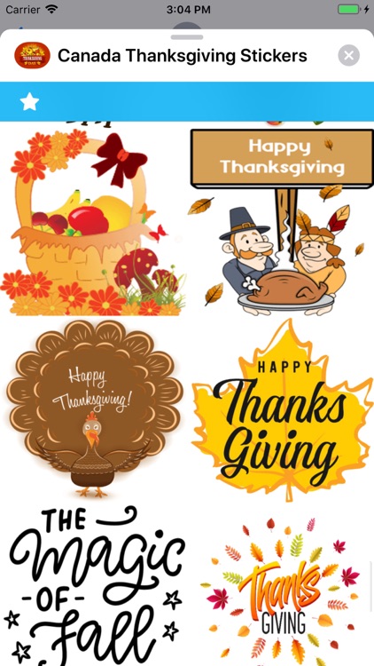 Canada Thanksgiving Stickers screenshot-3