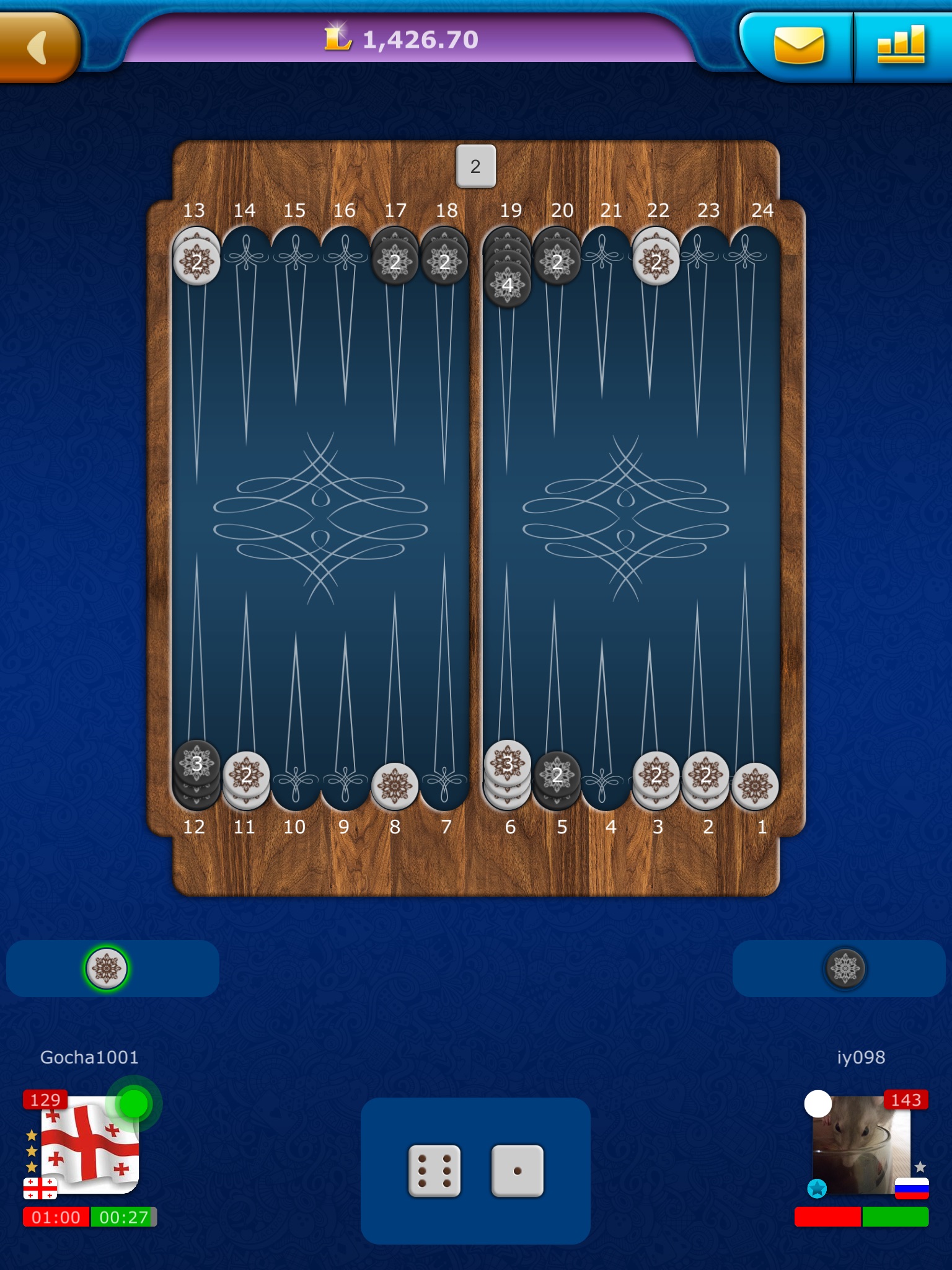 Online Backgammon LiveGames screenshot 3