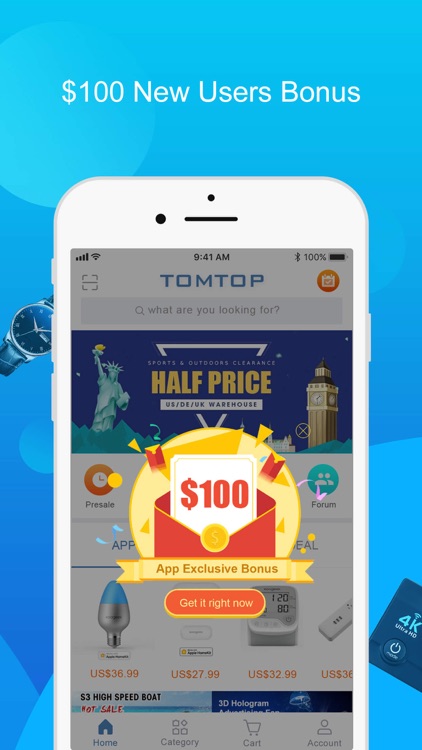 TOMTOP: Coupons, Deals, Promos screenshot-0