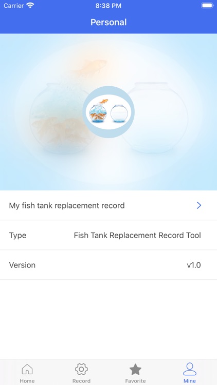 Fish Tank Replacement Record