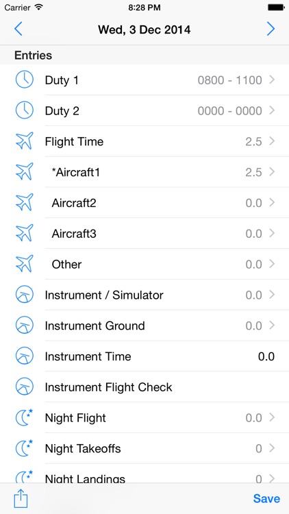 Duty & Flight Times