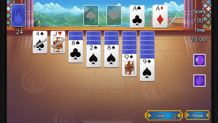 Card solitaire-play