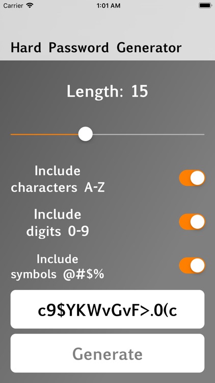 Your Hard Password Generator