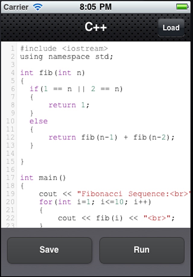 C++ screenshot 3