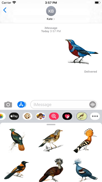 Vintage Bird Stickers