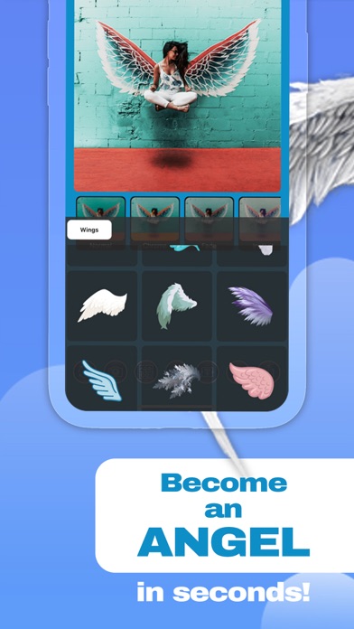 How to cancel & delete Angel Wings - Text on Photo from iphone & ipad 4