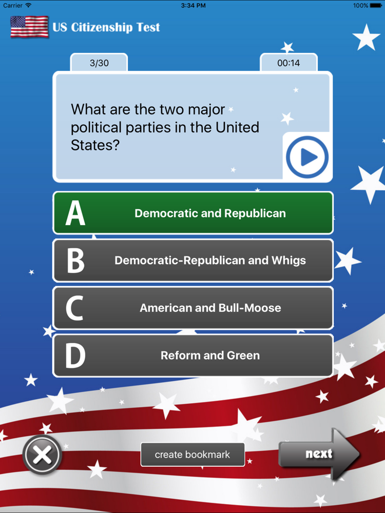 US Citizenship Test 2020 App for iPhone Free Download US