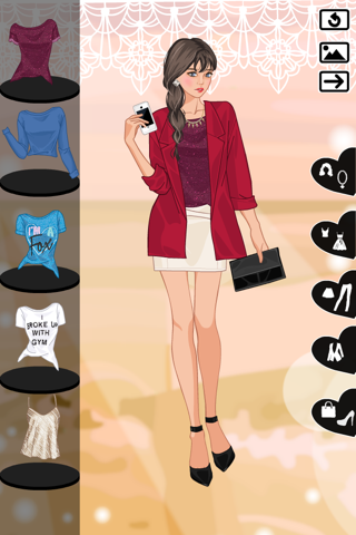 Autumn fashion dress up game screenshot 2