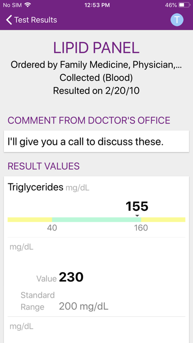 Trinity Health MyChart screenshot 3
