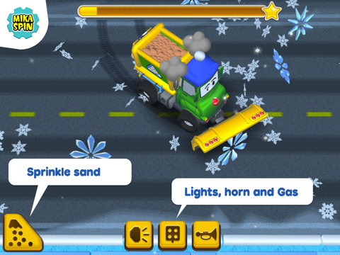 Street Snow Plow game for kids screenshot 3