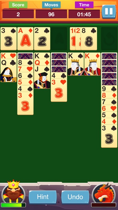 Solitaire: King vs Dragon screenshot 4