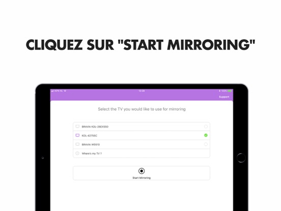 Mirror pour Sony Smart TV Mirror pour Sony Smart TV