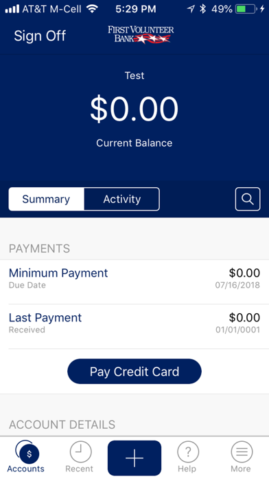 First Volunteer Credit Card screenshot 3