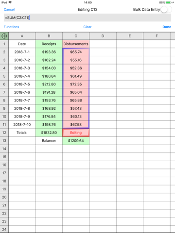 Utility Spreadsheet Pro - náhled