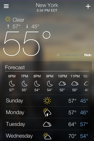 Yahoo Weather screenshot 2