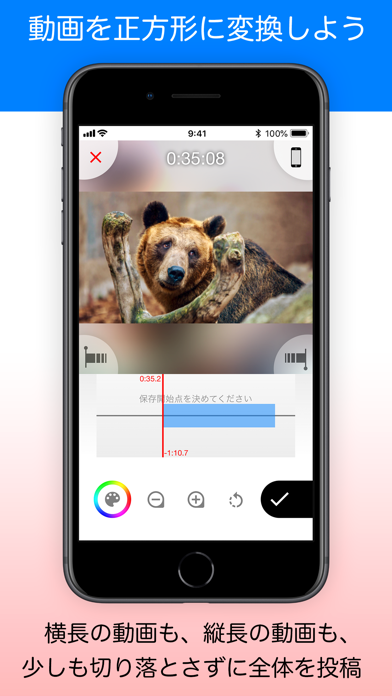 アプリ 正方形どん インスタ枠と動く壁紙の動画編集 の詳細 Iphone Androidアプリのランキング検索 ベスタップ