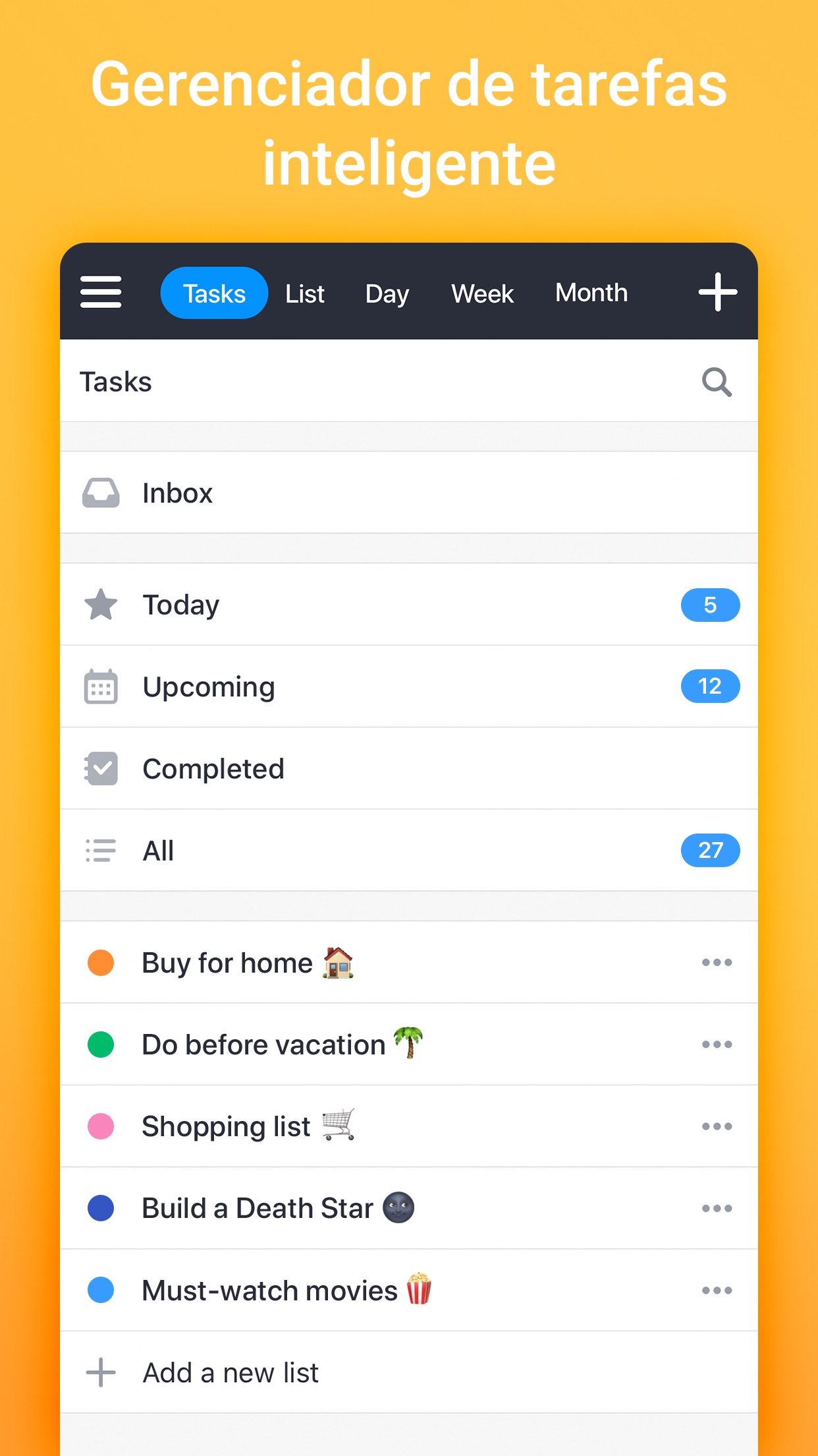 Screenshot do app Calendars 5 da Readdle