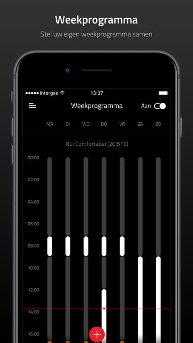Intergas Comfort Touch iPhone app afbeelding 2