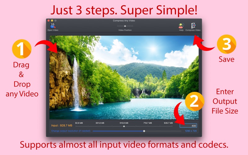 Compress Any Video