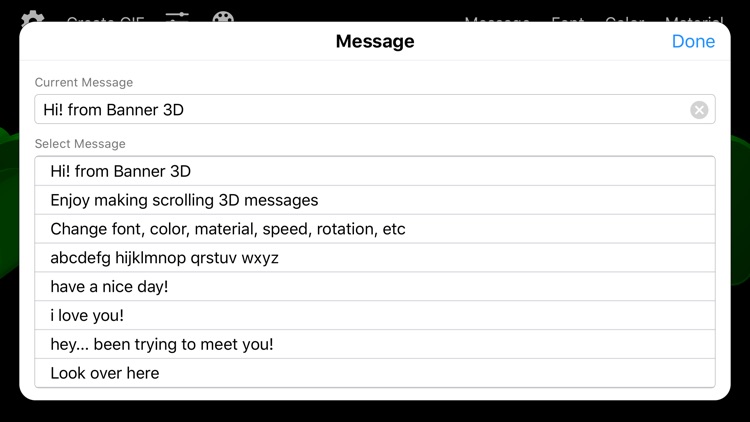 Banner 3D - scrolling text app screenshot-6