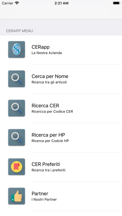 CERapp screenshot 2