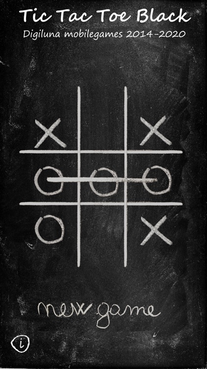 Tic Tac Toe Blackboard - Free Play & No Download