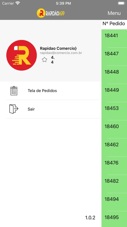 RapidãoApp para Comerciantes