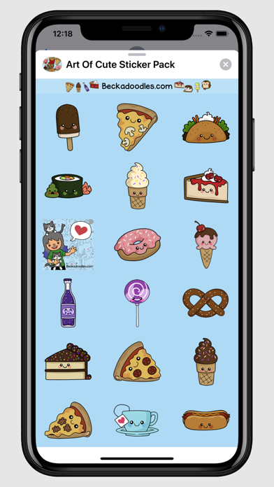 Cute Food-Art of Cute Stickersのおすすめ画像2