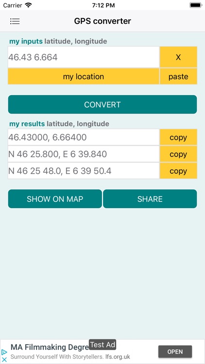 GPS coordinates converter screenshot-3