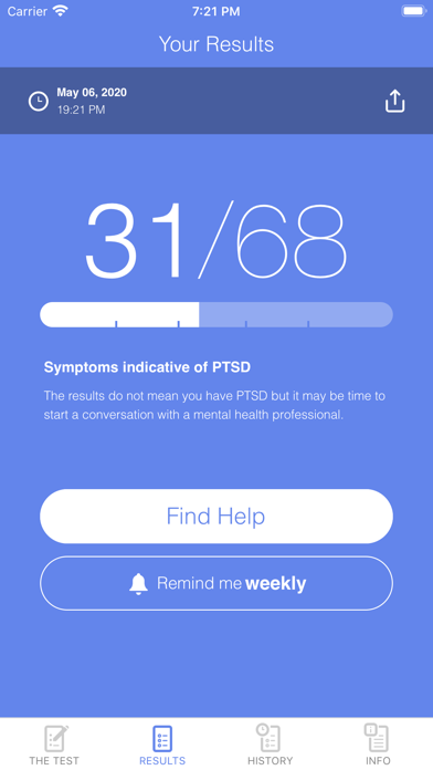 PTSD Test (PCL) screenshot 3