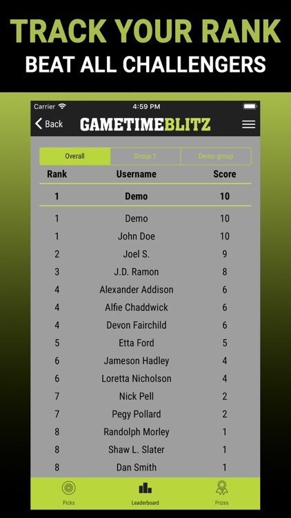 Gametime Blitz: Pick'em Game screenshot-3