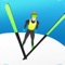 Ski jump is a retro ski jumping game with 55 different ski jumping hills from K50 to K250