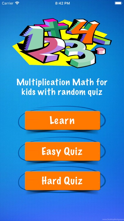 Math quiz game for kids