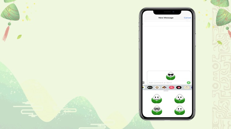 绿饭团Q版贴纸 screenshot-3