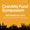 CoinAlts 2019 is a full day conference on September 26th at the Art Institute of Chicago to help the financial service community understand the nascent digital asset ecosystem