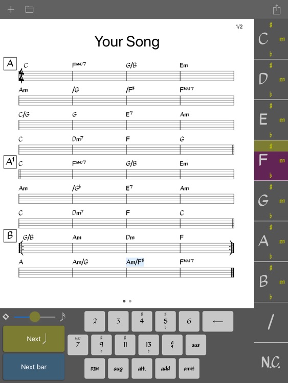 Chordsheet Maker - Lead sheet screenshot-4