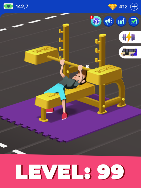 iPad Image of Idle Fitness Gym Tycoon - Game