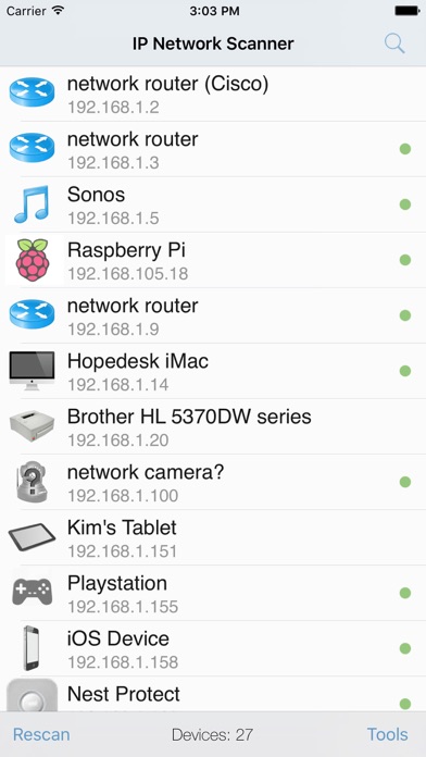 IP Network Scanner Screenshot 1