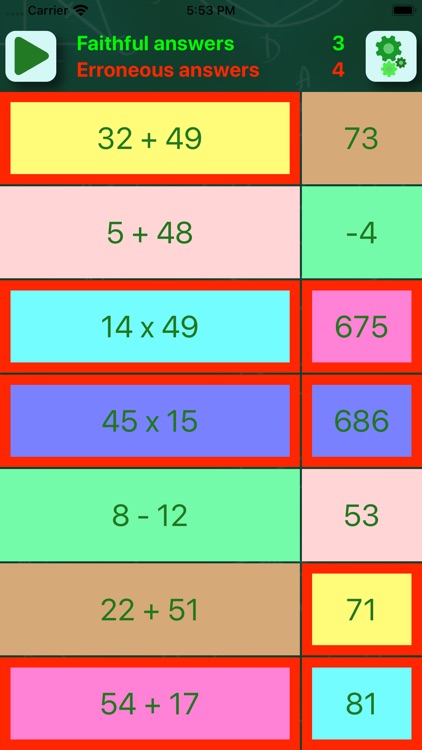 Testing arithmetic knowledge